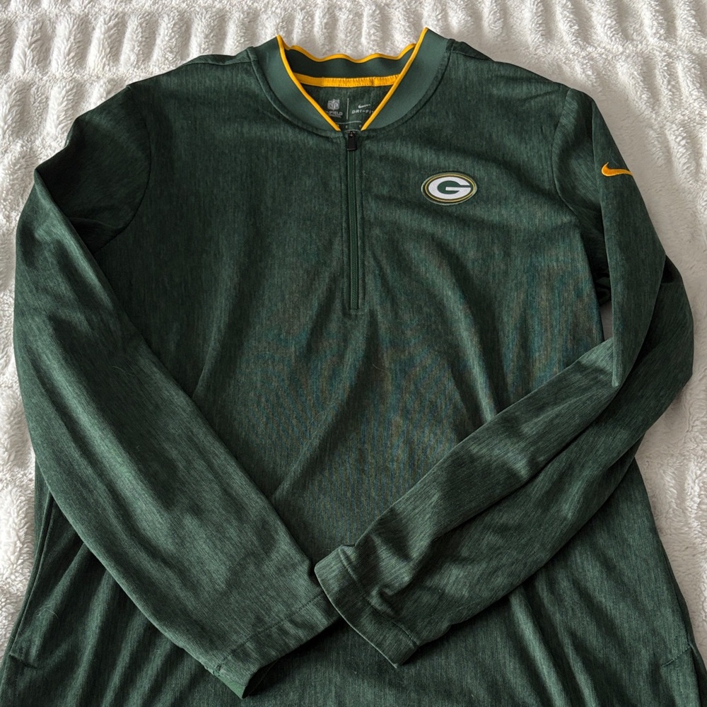 Nike Dark Green Long Sleeve with Yellow Trim